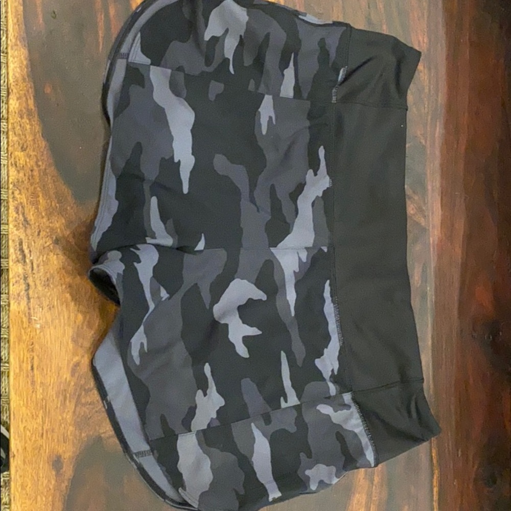 Camouflage running shorts